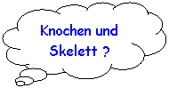 Wolkenf�rmige Legende: Knochen und Skelett ?
